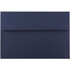 JAM PAPER AND ENVELOPE LEBA767 JAM Paper Booklet Invitation Envelopes, A8, Gummed Seal, Navy Blue, Pack Of 25