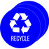 HLS Commercial HLSKERCYCLE3 HLS Commercial Refuse Bin Icon Sticker