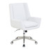 OFFICE DEPOT 51461 Serta SitTrue Montair Faux Leather Mid-Back Manager Chair, White