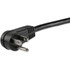 StarTech.com PAC101R1 StarTech.com 1ft (0.3m) Power Extension Cord, Right Angle NEMA 5-15P to NEMA 5-15R, 13A 125V, 16AWG, Black, Outlet Extension Cable