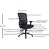 Lorell 40210 Lorell Big & Tall Mesh Back Office Chair