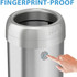 HLS Commercial HLS16STR HLS Commercial Stainless Steel Open Top Trash Can