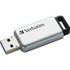 Verbatim America, LLC Verbatim 98666 Verbatim 64GB Store 'n' Go Secure Pro USB 3.0 Flash Drive with AES 256 Hardware Encryption - Silver