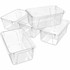 Storex Industries Corporation Storex 62464U05C Storex Crystal Clear Cubby Bin
