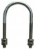 Empire 137SS1000 Round U-Bolt: Without Mount Plate, 3/4-10 UNC, 4" Thread Length, for 10" Pipe, Stainless Steel