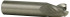 Accupro 3351250 Corner Radius End Mill: 1/8" Dia, 1/2" LOC, 0.0080 to 0.0100" Radius, 3 Flutes, Solid Carbide