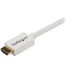 StarTech.com HD3MM3MW StarTech.com 10 ft CL3 Rated HDMI Cable w/ Ethernet, In Wall Rated HDMI Cable, 4K 30Hz UHD HDMI Cord, HDMI 1.4 Video/Display Cable, White