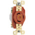 Hubbell Wiring Device-Kellems IG2610 Straight Blade Single Receptacle: NEMA 5-30R, 30 Amps, Isolated Ground