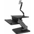 StarTech.com BNDSTSSLIM StarTech.com Sit-to-Stand Workstation with Full-Motion Articulating Monitor Arm - One-Touch Height Adjustment