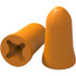 HexArmor. 18-10004 Earplugs; Attachment Style: Uncorded ; Noise Reduction Rating (dB): 30.00 ; Insertion Method: Roll Down ; Plug Shape: Taper End ; Plug Color: Orange ; Plug Material: Foam; Polyurethane