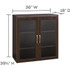 Safco Products Safco AGDCLDC Safco Aberdeen Series Glass Display Cabinet