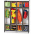 Jonti-Craft, Inc Jonti-Craft 0268JCWW180 Jonti-Craft Rainbow Accents 4 Section Coat Locker