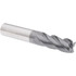 Accupro 6502836 Corner Radius End Mill: 1/2" Dia, 1-1/4" LOC, 0.0300" Radius, 4 Flute, Solid Carbide