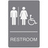 Identity Group Headline Signs 4811 Headline Signs ADA Wheelchair/RESTROOM Image Sign