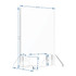 Ability One Protection Screen Partition: 23-1/2" OAW, 31-1/2" OAH, Acrylic & Plastic, Clear APB-0001-M