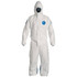 Dupont TD127SWBLG0025C Disposable Coveralls: Size Large, Film Laminate, Zipper Closure