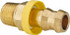 Eaton 10008B-106 Barbed Push-On Hose Male Connector: 3/8-18 NPT, Brass, 1/2" Barb