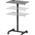 Lorell 84837 Lorell Height-adjustable Mobile Desk