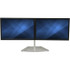StarTech.com ARMDUOSS StarTech.com Dual Monitor Stand, Free Standing Desktop Pole Stand for 2x 24" (17.6lb/8kg) VESA Mount Displays, Height Adjustable, Silver