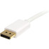 StarTech.com MDP2DPMM2MW StarTech.com 2m (6ft) Mini DisplayPort to DisplayPort 1.2 Cable, 4K x 2K mDP to DisplayPort Adapter Cable, Mini DP to DP Cable for Monitor