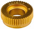 Dorian Tool 73310128002 Standard Knurl Wheel: 1" Dia, 90 ° Tooth Angle, 14 TPI, Straight, Cobalt