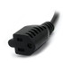 StarTech.com PAC100 StarTech.com 1ft (0.3m) Power Extension Cord, IEC C14 to NEMA 5-15R, 10A 125V, 18AWG, Black, Outlet Extension Cable for Power Supplies