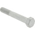 Bowmalloy BOW36086 Hex Head Cap Screw: 7/16-14 x 2-3/4", Grade 9 Steel, Zinc-Plated Clear Chromate