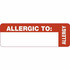 TABBIES 40562 Tabbies Allergic To: Medical Wrap Labels