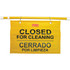 Rubbermaid Commercial Products Rubbermaid Commercial 9S1600YL Rubbermaid Commercial Multilingual Closed for Cleaning Safety Sign