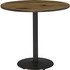 KFI Seating KFI 36R922BK38LN KFI 36" Round Vintage Wood Bistro Table