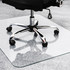 Floortex 124053EG Glaciermat&reg; Heavy Duty Glass Chair Mat for Hard Floors & Carpets - 40" x 53"