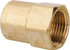 Parker 46IFHD-6-4 Brass Flared Tube Inverted Female Connector: 3/8" Tube OD, 1/4-18 Thread