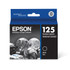 EPSON AMERICA INC. T125120-S Epson 125 DuraBrite Ultra Black Ink Cartridge, T125120