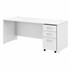 Bush Industries, Inc Bush Business Furniture STC013WHSU Bush Business Furniture Studio C 72W x 30D Office Desk with Mobile File Cabinet