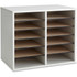 Safco Products Safco 9420GR Safco Adjustable 12-Slot Wood Literature Organizer