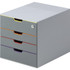 Durable Office Products Corp. DURABLE 760627 DURABLE&reg; VARICOLOR&reg; Keyed Lock Desktop 4 Drawer Organizer