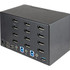 StarTech.com SV231QDPU34K StarTech.com 2 Port Quad Monitor DisplayPort KVM Switch 4K 60Hz UHD HDR, DP 1.2 KVM Switch, 2 Port USB 3.0 Hub, 4x USB HID, Audio, Hotkey