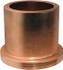 Bunting Bearing DPEF162012B3 Flanged Sleeve Bearing: 1" ID, 1-1/4" OD, 3/4" OAL, Powdered Metal