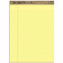 TOPS Products TOPS 74890 TOPS Second Nature Ruled Canary Writing Pads