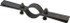 Empire 50B0150 Riser Clamp: 1-1/2" Pipe, 1.9" Tube, Carbon Steel, Black, Blue & Silver