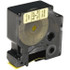 Ability One Label Maker Label: Black on Yellow, 1/2" OAW 7510016576745