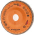 WALTER Surface Technologies 15R454 Flap Disc: 7/8" Hole, 40 Grit, Zirconia Alumina, Type 27