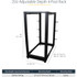 StarTech.com 4POSTRACK25U StarTech.com 4-Post 25U Mobile Open Frame Server Rack, 19in Network Rack with Casters, Rolling Rack for Computer/AV/Data/IT Equipment