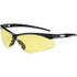 Bouton. 250-AN-10120 Safety Glass: Scratch-Resistant, Polycarbonate, Amber Lenses, Frameless, UV Protection