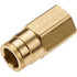 Parker 66PTC-4-2 Push-To-Connect Tube to Female & Tube to Female NPT Tube Fitting: Female Connector, 1/8" Thread, 1/4" OD