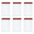 Handy pads for jotting down quick notes  16-lb paper is ideal for everyday use.  Ruled lines keep your notes neat and organized.  Durable 60-pt chipboard backing provides a firm writing surface.  SFI Certified - Certified to meet SFI standards.