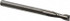 M.A. Ford. 12112500 Square End Mill: 1/8'' Dia, 3/8'' LOC, 1/8'' Shank Dia, 1-1/2'' OAL, 2 Flutes, Solid Carbide