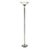 ADESSO INC 5120-01 Adesso Metropolis 300W Torchiere Floor Lamp, 71 1/2inH, Frosted White Shade/Black Nickel Base