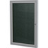 Ghent Manufacturing, Inc Ghent PA13624VX183 Ghent 1 Door Enclosed Vinyl Bulletin Board with Satin Frame