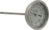 Wika 30060A007G4 Bimetal Dial Thermometer: 20 to 240 ° F, 6" Stem Length